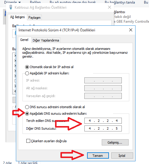 Windows 10 Dns Adresi